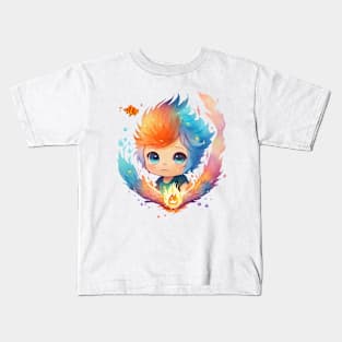 Cute Flames: Adorable Baby on Fire Kids T-Shirt